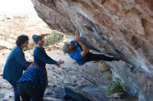 Bouldering in Hueco Tanks on 02/09/2019 with Blue Lizard Climbing and Yoga

Filename: SRM_20190209_1035170.jpg
Aperture: f/2.8
Shutter Speed: 1/500
Body: Canon EOS-1D Mark II
Lens: Canon EF 50mm f/1.8 II
