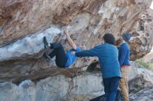 Bouldering in Hueco Tanks on 02/09/2019 with Blue Lizard Climbing and Yoga

Filename: SRM_20190209_1035320.jpg
Aperture: f/2.8
Shutter Speed: 1/500
Body: Canon EOS-1D Mark II
Lens: Canon EF 50mm f/1.8 II