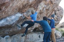 Bouldering in Hueco Tanks on 02/09/2019 with Blue Lizard Climbing and Yoga

Filename: SRM_20190209_1035340.jpg
Aperture: f/2.8
Shutter Speed: 1/500
Body: Canon EOS-1D Mark II
Lens: Canon EF 50mm f/1.8 II