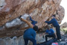 Bouldering in Hueco Tanks on 02/09/2019 with Blue Lizard Climbing and Yoga

Filename: SRM_20190209_1040260.jpg
Aperture: f/3.2
Shutter Speed: 1/800
Body: Canon EOS-1D Mark II
Lens: Canon EF 50mm f/1.8 II