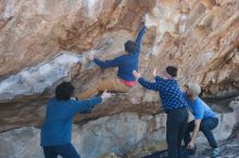 Bouldering in Hueco Tanks on 02/09/2019 with Blue Lizard Climbing and Yoga

Filename: SRM_20190209_1040320.jpg
Aperture: f/3.2
Shutter Speed: 1/640
Body: Canon EOS-1D Mark II
Lens: Canon EF 50mm f/1.8 II