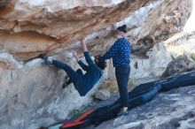 Bouldering in Hueco Tanks on 02/09/2019 with Blue Lizard Climbing and Yoga

Filename: SRM_20190209_1043470.jpg
Aperture: f/3.2
Shutter Speed: 1/320
Body: Canon EOS-1D Mark II
Lens: Canon EF 50mm f/1.8 II