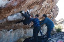 Bouldering in Hueco Tanks on 02/09/2019 with Blue Lizard Climbing and Yoga

Filename: SRM_20190209_1046480.jpg
Aperture: f/4.0
Shutter Speed: 1/400
Body: Canon EOS-1D Mark II
Lens: Canon EF 50mm f/1.8 II