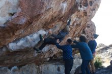 Bouldering in Hueco Tanks on 02/09/2019 with Blue Lizard Climbing and Yoga

Filename: SRM_20190209_1046570.jpg
Aperture: f/4.0
Shutter Speed: 1/640
Body: Canon EOS-1D Mark II
Lens: Canon EF 50mm f/1.8 II