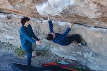 Bouldering in Hueco Tanks on 02/09/2019 with Blue Lizard Climbing and Yoga

Filename: SRM_20190209_1048130.jpg
Aperture: f/4.0
Shutter Speed: 1/200
Body: Canon EOS-1D Mark II
Lens: Canon EF 50mm f/1.8 II