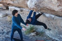 Bouldering in Hueco Tanks on 02/09/2019 with Blue Lizard Climbing and Yoga

Filename: SRM_20190209_1048190.jpg
Aperture: f/4.0
Shutter Speed: 1/200
Body: Canon EOS-1D Mark II
Lens: Canon EF 50mm f/1.8 II
