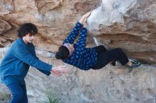 Bouldering in Hueco Tanks on 02/09/2019 with Blue Lizard Climbing and Yoga

Filename: SRM_20190209_1048330.jpg
Aperture: f/4.0
Shutter Speed: 1/200
Body: Canon EOS-1D Mark II
Lens: Canon EF 50mm f/1.8 II