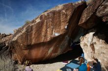 Bouldering in Hueco Tanks on 02/09/2019 with Blue Lizard Climbing and Yoga

Filename: SRM_20190209_1158250.jpg
Aperture: f/5.6
Shutter Speed: 1/250
Body: Canon EOS-1D Mark II
Lens: Canon EF 16-35mm f/2.8 L