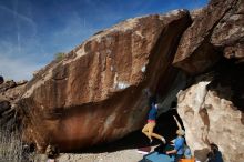 Bouldering in Hueco Tanks on 02/09/2019 with Blue Lizard Climbing and Yoga

Filename: SRM_20190209_1158450.jpg
Aperture: f/5.6
Shutter Speed: 1/250
Body: Canon EOS-1D Mark II
Lens: Canon EF 16-35mm f/2.8 L