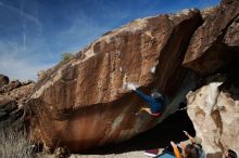 Bouldering in Hueco Tanks on 02/09/2019 with Blue Lizard Climbing and Yoga

Filename: SRM_20190209_1159000.jpg
Aperture: f/5.6
Shutter Speed: 1/250
Body: Canon EOS-1D Mark II
Lens: Canon EF 16-35mm f/2.8 L