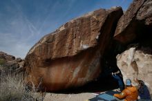 Bouldering in Hueco Tanks on 02/09/2019 with Blue Lizard Climbing and Yoga

Filename: SRM_20190209_1204590.jpg
Aperture: f/5.6
Shutter Speed: 1/250
Body: Canon EOS-1D Mark II
Lens: Canon EF 16-35mm f/2.8 L