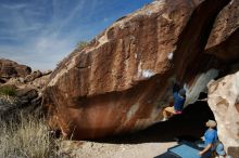 Bouldering in Hueco Tanks on 02/09/2019 with Blue Lizard Climbing and Yoga

Filename: SRM_20190209_1209130.jpg
Aperture: f/5.6
Shutter Speed: 1/250
Body: Canon EOS-1D Mark II
Lens: Canon EF 16-35mm f/2.8 L