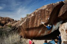 Bouldering in Hueco Tanks on 02/09/2019 with Blue Lizard Climbing and Yoga

Filename: SRM_20190209_1212470.jpg
Aperture: f/5.6
Shutter Speed: 1/250
Body: Canon EOS-1D Mark II
Lens: Canon EF 16-35mm f/2.8 L