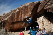 Bouldering in Hueco Tanks on 02/09/2019 with Blue Lizard Climbing and Yoga

Filename: SRM_20190209_1212560.jpg
Aperture: f/5.6
Shutter Speed: 1/250
Body: Canon EOS-1D Mark II
Lens: Canon EF 16-35mm f/2.8 L