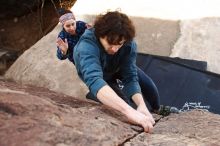 Bouldering in Hueco Tanks on 02/09/2019 with Blue Lizard Climbing and Yoga

Filename: SRM_20190209_1222130.jpg
Aperture: f/5.6
Shutter Speed: 1/160
Body: Canon EOS-1D Mark II
Lens: Canon EF 16-35mm f/2.8 L