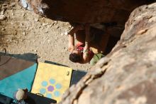 Bouldering in Hueco Tanks on 02/09/2019 with Blue Lizard Climbing and Yoga

Filename: SRM_20190209_1234390.jpg
Aperture: f/4.0
Shutter Speed: 1/1250
Body: Canon EOS-1D Mark II
Lens: Canon EF 50mm f/1.8 II