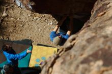 Bouldering in Hueco Tanks on 02/09/2019 with Blue Lizard Climbing and Yoga

Filename: SRM_20190209_1239310.jpg
Aperture: f/4.0
Shutter Speed: 1/2000
Body: Canon EOS-1D Mark II
Lens: Canon EF 50mm f/1.8 II