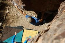 Bouldering in Hueco Tanks on 02/09/2019 with Blue Lizard Climbing and Yoga

Filename: SRM_20190209_1239430.jpg
Aperture: f/4.0
Shutter Speed: 1/2000
Body: Canon EOS-1D Mark II
Lens: Canon EF 50mm f/1.8 II