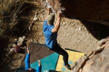 Bouldering in Hueco Tanks on 02/09/2019 with Blue Lizard Climbing and Yoga

Filename: SRM_20190209_1239531.jpg
Aperture: f/4.0
Shutter Speed: 1/2000
Body: Canon EOS-1D Mark II
Lens: Canon EF 50mm f/1.8 II