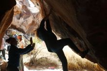 Bouldering in Hueco Tanks on 02/09/2019 with Blue Lizard Climbing and Yoga

Filename: SRM_20190209_1244320.jpg
Aperture: f/4.0
Shutter Speed: 1/160
Body: Canon EOS-1D Mark II
Lens: Canon EF 50mm f/1.8 II