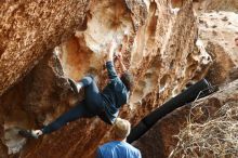 Bouldering in Hueco Tanks on 02/09/2019 with Blue Lizard Climbing and Yoga

Filename: SRM_20190209_1459420.jpg
Aperture: f/4.0
Shutter Speed: 1/640
Body: Canon EOS-1D Mark II
Lens: Canon EF 50mm f/1.8 II