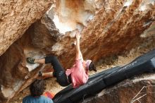 Bouldering in Hueco Tanks on 02/09/2019 with Blue Lizard Climbing and Yoga

Filename: SRM_20190209_1508230.jpg
Aperture: f/4.0
Shutter Speed: 1/500
Body: Canon EOS-1D Mark II
Lens: Canon EF 50mm f/1.8 II