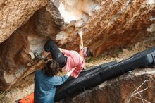 Bouldering in Hueco Tanks on 02/09/2019 with Blue Lizard Climbing and Yoga

Filename: SRM_20190209_1510050.jpg
Aperture: f/4.0
Shutter Speed: 1/400
Body: Canon EOS-1D Mark II
Lens: Canon EF 50mm f/1.8 II