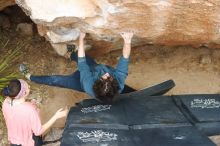 Bouldering in Hueco Tanks on 02/09/2019 with Blue Lizard Climbing and Yoga

Filename: SRM_20190209_1516170.jpg
Aperture: f/4.0
Shutter Speed: 1/250
Body: Canon EOS-1D Mark II
Lens: Canon EF 50mm f/1.8 II