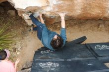 Bouldering in Hueco Tanks on 02/09/2019 with Blue Lizard Climbing and Yoga

Filename: SRM_20190209_1516200.jpg
Aperture: f/4.0
Shutter Speed: 1/250
Body: Canon EOS-1D Mark II
Lens: Canon EF 50mm f/1.8 II