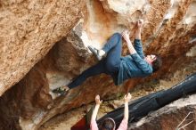 Bouldering in Hueco Tanks on 02/09/2019 with Blue Lizard Climbing and Yoga

Filename: SRM_20190209_1525500.jpg
Aperture: f/4.0
Shutter Speed: 1/320
Body: Canon EOS-1D Mark II
Lens: Canon EF 50mm f/1.8 II