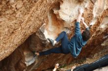 Bouldering in Hueco Tanks on 02/09/2019 with Blue Lizard Climbing and Yoga

Filename: SRM_20190209_1525550.jpg
Aperture: f/4.0
Shutter Speed: 1/320
Body: Canon EOS-1D Mark II
Lens: Canon EF 50mm f/1.8 II