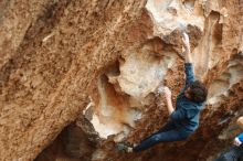 Bouldering in Hueco Tanks on 02/09/2019 with Blue Lizard Climbing and Yoga

Filename: SRM_20190209_1526050.jpg
Aperture: f/4.0
Shutter Speed: 1/500
Body: Canon EOS-1D Mark II
Lens: Canon EF 50mm f/1.8 II