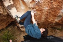 Bouldering in Hueco Tanks on 02/09/2019 with Blue Lizard Climbing and Yoga

Filename: SRM_20190209_1602220.jpg
Aperture: f/5.6
Shutter Speed: 1/320
Body: Canon EOS-1D Mark II
Lens: Canon EF 16-35mm f/2.8 L