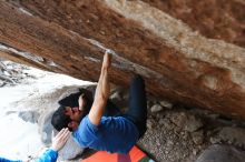 Bouldering in Hueco Tanks on 02/09/2019 with Blue Lizard Climbing and Yoga

Filename: SRM_20190209_1650050.jpg
Aperture: f/4.5
Shutter Speed: 1/320
Body: Canon EOS-1D Mark II
Lens: Canon EF 16-35mm f/2.8 L