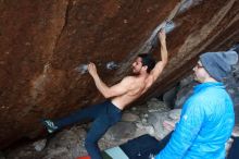 Bouldering in Hueco Tanks on 02/09/2019 with Blue Lizard Climbing and Yoga

Filename: SRM_20190209_1711100.jpg
Aperture: f/5.6
Shutter Speed: 1/250
Body: Canon EOS-1D Mark II
Lens: Canon EF 16-35mm f/2.8 L