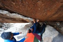 Bouldering in Hueco Tanks on 02/09/2019 with Blue Lizard Climbing and Yoga

Filename: SRM_20190209_1719590.jpg
Aperture: f/5.6
Shutter Speed: 1/250
Body: Canon EOS-1D Mark II
Lens: Canon EF 16-35mm f/2.8 L