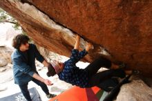 Bouldering in Hueco Tanks on 02/09/2019 with Blue Lizard Climbing and Yoga

Filename: SRM_20190209_1730000.jpg
Aperture: f/5.0
Shutter Speed: 1/125
Body: Canon EOS-1D Mark II
Lens: Canon EF 16-35mm f/2.8 L