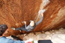 Bouldering in Hueco Tanks on 02/09/2019 with Blue Lizard Climbing and Yoga

Filename: SRM_20190209_1733580.jpg
Aperture: f/3.5
Shutter Speed: 1/160
Body: Canon EOS-1D Mark II
Lens: Canon EF 16-35mm f/2.8 L