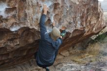 Bouldering in Hueco Tanks on 02/09/2019 with Blue Lizard Climbing and Yoga

Filename: SRM_20190209_1809490.jpg
Aperture: f/4.5
Shutter Speed: 1/160
Body: Canon EOS-1D Mark II
Lens: Canon EF 50mm f/1.8 II