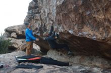 Bouldering in Hueco Tanks on 02/09/2019 with Blue Lizard Climbing and Yoga

Filename: SRM_20190209_1813150.jpg
Aperture: f/4.0
Shutter Speed: 1/250
Body: Canon EOS-1D Mark II
Lens: Canon EF 50mm f/1.8 II