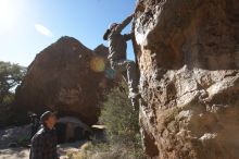 Bouldering in Hueco Tanks on 02/17/2019 with Blue Lizard Climbing and Yoga

Filename: SRM_20190217_1053520.jpg
Aperture: f/5.6
Shutter Speed: 1/160
Body: Canon EOS-1D Mark II
Lens: Canon EF 16-35mm f/2.8 L