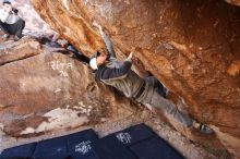 Bouldering in Hueco Tanks on 02/17/2019 with Blue Lizard Climbing and Yoga

Filename: SRM_20190217_1107540.jpg
Aperture: f/4.5
Shutter Speed: 1/200
Body: Canon EOS-1D Mark II
Lens: Canon EF 16-35mm f/2.8 L