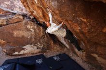 Bouldering in Hueco Tanks on 02/17/2019 with Blue Lizard Climbing and Yoga

Filename: SRM_20190217_1110210.jpg
Aperture: f/4.5
Shutter Speed: 1/400
Body: Canon EOS-1D Mark II
Lens: Canon EF 16-35mm f/2.8 L