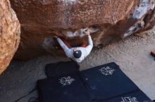 Bouldering in Hueco Tanks on 02/17/2019 with Blue Lizard Climbing and Yoga

Filename: SRM_20190217_1116420.jpg
Aperture: f/4.5
Shutter Speed: 1/400
Body: Canon EOS-1D Mark II
Lens: Canon EF 16-35mm f/2.8 L