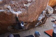 Bouldering in Hueco Tanks on 02/17/2019 with Blue Lizard Climbing and Yoga

Filename: SRM_20190217_1118010.jpg
Aperture: f/4.5
Shutter Speed: 1/400
Body: Canon EOS-1D Mark II
Lens: Canon EF 16-35mm f/2.8 L