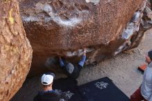 Bouldering in Hueco Tanks on 02/17/2019 with Blue Lizard Climbing and Yoga

Filename: SRM_20190217_1120210.jpg
Aperture: f/4.5
Shutter Speed: 1/500
Body: Canon EOS-1D Mark II
Lens: Canon EF 16-35mm f/2.8 L