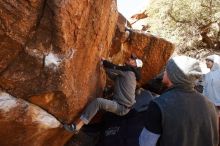 Bouldering in Hueco Tanks on 02/17/2019 with Blue Lizard Climbing and Yoga

Filename: SRM_20190217_1143560.jpg
Aperture: f/5.6
Shutter Speed: 1/250
Body: Canon EOS-1D Mark II
Lens: Canon EF 16-35mm f/2.8 L