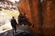 Bouldering in Hueco Tanks on 02/17/2019 with Blue Lizard Climbing and Yoga

Filename: SRM_20190217_1146470.jpg
Aperture: f/5.6
Shutter Speed: 1/400
Body: Canon EOS-1D Mark II
Lens: Canon EF 16-35mm f/2.8 L