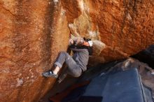 Bouldering in Hueco Tanks on 02/17/2019 with Blue Lizard Climbing and Yoga

Filename: SRM_20190217_1148360.jpg
Aperture: f/5.6
Shutter Speed: 1/250
Body: Canon EOS-1D Mark II
Lens: Canon EF 16-35mm f/2.8 L