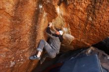 Bouldering in Hueco Tanks on 02/17/2019 with Blue Lizard Climbing and Yoga

Filename: SRM_20190217_1148370.jpg
Aperture: f/5.6
Shutter Speed: 1/250
Body: Canon EOS-1D Mark II
Lens: Canon EF 16-35mm f/2.8 L